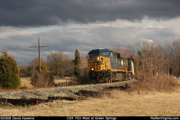 CSX 703 West at Green Springs